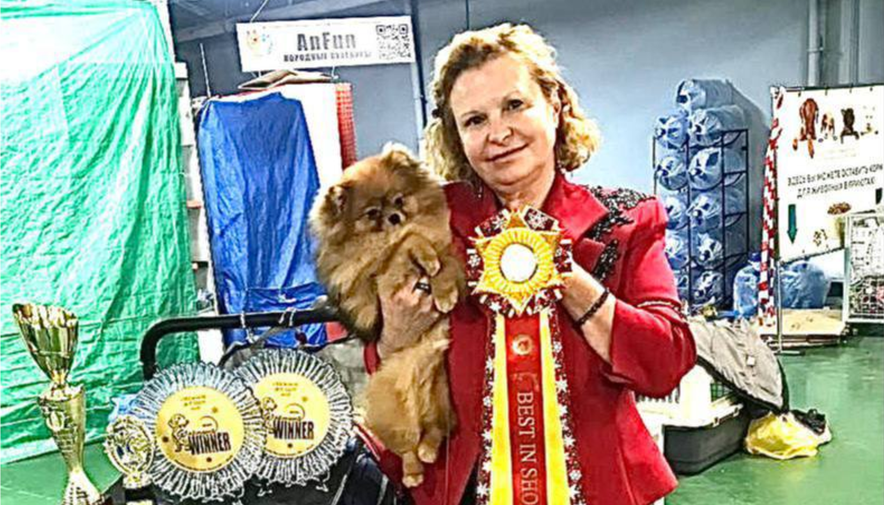 Лола — «Юный чемпион России» и «Чемпион Российской кинологической федерации (РКФ)»