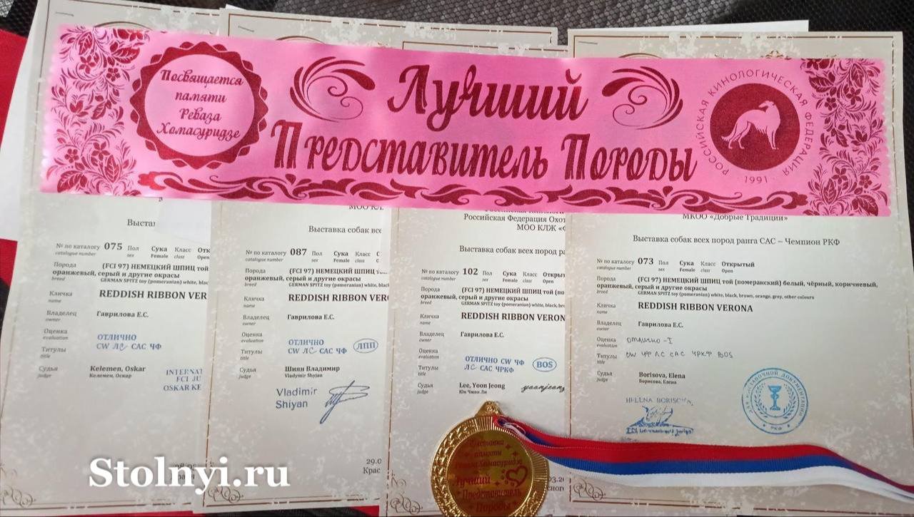 Дина удостоилась титула Чемпиона России